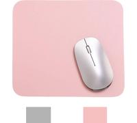 INF Tapis de souris double face étanche 20x23 cm Rose / Argent
