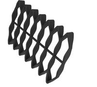 INF Tapis de table de cuisine isolant - Silicone résistant à la chaleur Noir