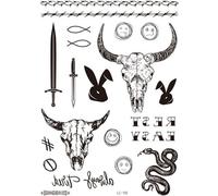 INF Tatouages temporaires noirs - pack de 5 model 1