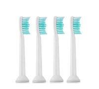 INF Têtes de brosse de rechange paquet de 4 Blanc