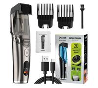 INF Tondeuse à Cheveux Aspirante avec Écran LCD, Tondeuse Électrique Rechargeable, ZK-9899, Précision & Propreté Bronze