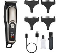 INF Tondeuse à Cheveux Électrique Dorée - Kit Complet pour Hommes