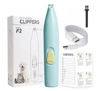 INF Tondeuse pour animaux de compagnie silencieuse et douce - Coupe précise des poils pour chiens et chats Bleu