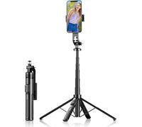 INF Trépied Selfie Bluetooth 1.3m avec Télécommande, Stabilisateur & Support Métal