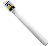 INF Trépied Selfie Stick avec Écran et Télécommande Bluetooth, 4-en-1 Blanc
