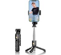 INF Trépied Selfie Stick Bluetooth 65cm avec Lumière LED & Télécommande