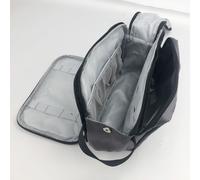 INF Trousse de toilette spacieuse avec poignée Gris