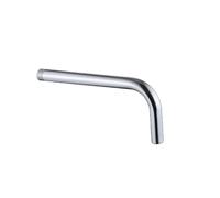 INF Tuyau d'extension de douche à effet de pluie, bras de douche à 90° pour pomme Argent