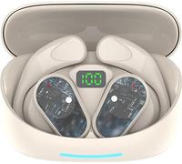 INF TWS Casque sans fil Bluetooth : conception ouverte, confortable, 2 pièces Beige