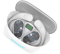 INF TWS Casque sans fil Bluetooth : Construction ouverte, confortable, 2 pièces Blanc