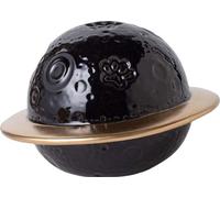 INF Urne funéraire en céramique dorée pour animaux de compagnie, souvenir Le noir