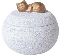 INF Urne Funéraire pour Animaux de Compagnie - Boîte de Souvenir pour Chats et Chiens, 350ml, Couleurs Variées Blanc