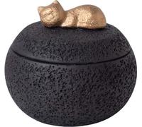 INF Urne Funéraire pour Animaux de Compagnie - Boîte de Souvenir pour Chats et Chiens, 350ml, Couleurs Variées Le noir