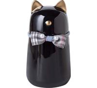 INF Urne Funéraire pour Animaux de Compagnie en Céramique - Étanchéité et Protection contre l'Humidité, 450ml, Couleurs Variées Le noir