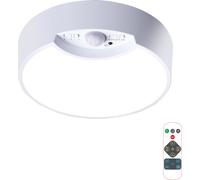 INF Veilleuse avec détecteur de mouvement LED pour vestiaire, escalier, garage Blanc