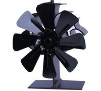 INF Ventilateur de four pour une meilleure répartition de la chaleur, 8 pales Noir