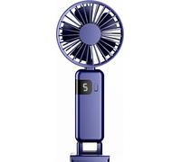INF Ventilateur pliant avec affichage numérique Bleu