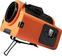 INF Waist Fan N610 : Portable, rechargeable, avec clip orange