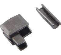 INF Zippers black metal - 10 pcs (taille 5)