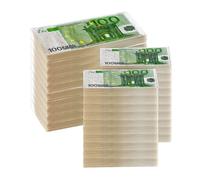 Infactory 10 lots de mouchoirs et serviettes en papier imprimés 100 Euros