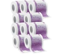 Infactory 10 rouleaux de papier toilette billets de 500 euros