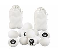 Infactory : 12 balles de séchage réutilisables en laine Ø 7 cm G