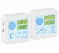 2 appareils de mesure COVT/CO2 avec horloge et thermomètre Infactory