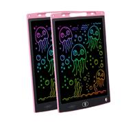 Infactory 2 ardoises tablettes LCD 12" - coloris rose