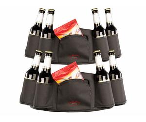 Infactory 2 ceintures avec poches pour boissons