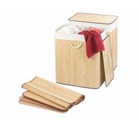 Infactory : 2 corbeilles à linge en bambou naturel de 100 L NATUREL G