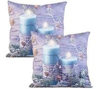 infactory 2 Coussins LED à Motif Bougies