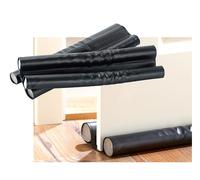 infactory 2 Doubles boudins isolants pour Portes et fenêtres - Cuir Noir