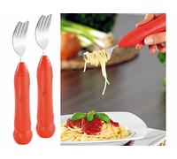 Infactory 2 fourchettes à spaghetti automatiques avec système rotatif