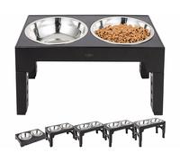 Infactory 2 gamelles pour chien 1200 ml avec support réglable