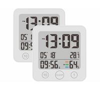 Infactory 2 horloges de salle de bains numériques avec thermomètre/hygromètre