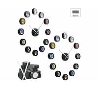 Infactory 2 horloges murales personnalisables avec 12 photos