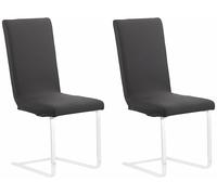 Infactory 2 housses de chaise extensibles - Noir