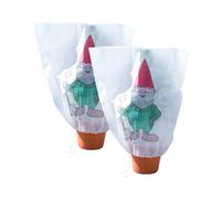 Infactory : 2 housses d'hivernage décoratives 110 x 120 cm - Nain de jardin G