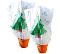 : 2 housses d'hivernage décoratives 110 x 120 cm - Sapin de Noël