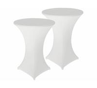 Infactory 2 housses extensibles pour table haute mange-debout