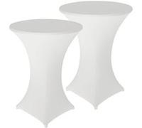 Infactory : 2 housses extensibles pour table haute mange-debout G