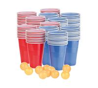 Infactory 2 jeux à boire à 10 balles et 120 gobelets