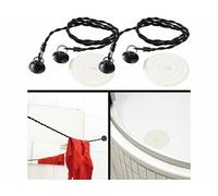 Infactory 2 kits de lavage et de séchage de linge avec corde à linge et bouchon universel