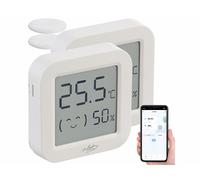 Infactory 2 mini thermomètres-hygromètres connectés