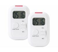 Infactory 2 minuteurs avec alarme sonore, lumineuse et vibrations