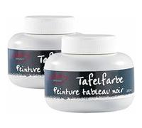 Infactory : 2 pots de peinture façon tableau noir - 200 ml