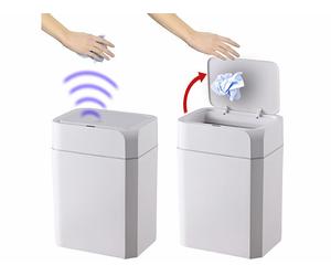 Infactory 2 poubelles avec capteur de mouvement 12 L / 16 L