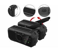 Infactory 2 radios de poche solaires & dynamo SOL-1540 avec lampe et chargeur USB