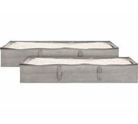 Infactory 2 sacs de rangement sous lit pour linge avec poignées - 90 L