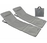 Infactory 2 tapis de plage pliables avec dossier réglable